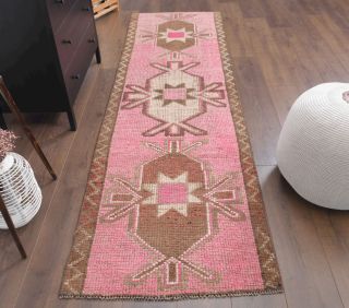 Vintage Pink Runner Rug - Thumbnail