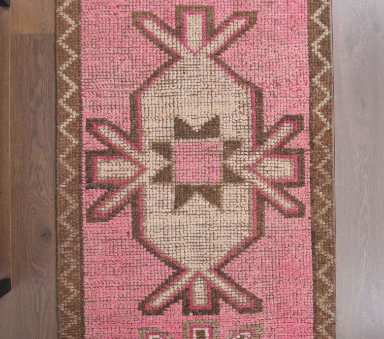 Vintage Pink Runner Rug