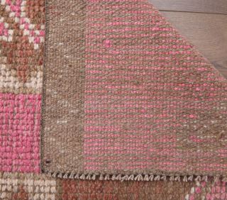 Vintage Pink Runner Rug - Thumbnail