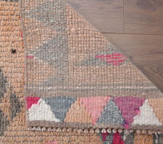 Peach Colored - Oushak Runner Rug - Thumbnail