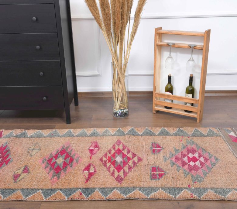 Peach Colored - Oushak Runner Rug