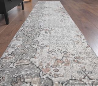 Vintage Oushak Runner Rug - Thumbnail