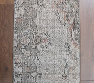 Vintage Oushak Runner Rug - Thumbnail