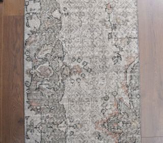 Vintage Oushak Runner Rug - Thumbnail