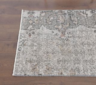 Vintage Oushak Runner Rug - Thumbnail