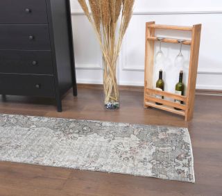 Vintage Oushak Runner Rug - Thumbnail