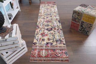 Vintage Oushak Runner Rug - Thumbnail