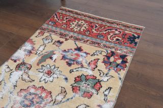 Vintage Oushak Runner Rug - Thumbnail