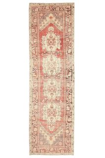 Vintage Turkish Oushak Runner Rug - Thumbnail