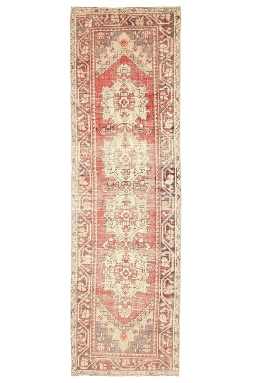 Vintage Turkish Oushak Runner Rug