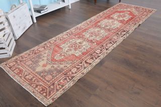 Vintage Turkish Oushak Runner Rug - Thumbnail