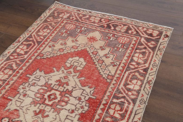 Vintage Turkish Oushak Runner Rug