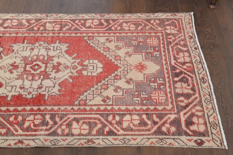 Vintage Turkish Oushak Runner Rug