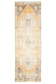 Vintage Oushak Runner Rug - Thumbnail