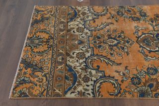 Orange Oriental Oushak Runner Rug - Thumbnail