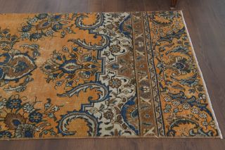 Orange Oriental Oushak Runner Rug - Thumbnail