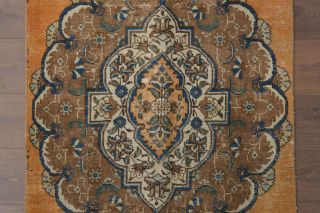 Orange Oriental Oushak Runner Rug - Thumbnail