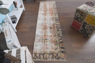 Antique Oushak Runner Rug - Thumbnail