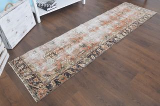 Antique Oushak Runner Rug - Thumbnail