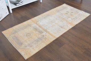 Faded Vintage Anatolian Runner Rug - Thumbnail