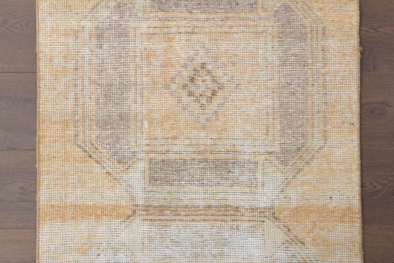 Faded Vintage Anatolian Runner Rug