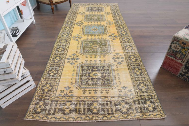 Floral Wide Runner Rug