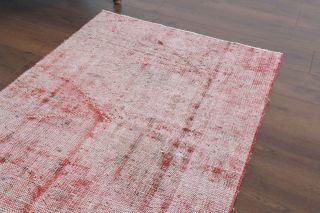 Distressed Red Vintage Anatolian Rug Runner - Thumbnail