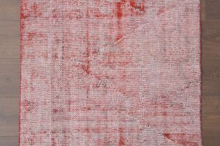 Distressed Red Vintage Anatolian Rug Runner - Thumbnail