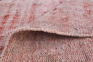 Distressed Red Vintage Anatolian Rug Runner - Thumbnail