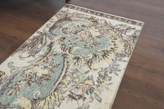 Vintage Oushak Runner Rug - Thumbnail