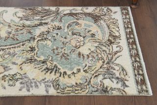 Vintage Oushak Runner Rug - Thumbnail