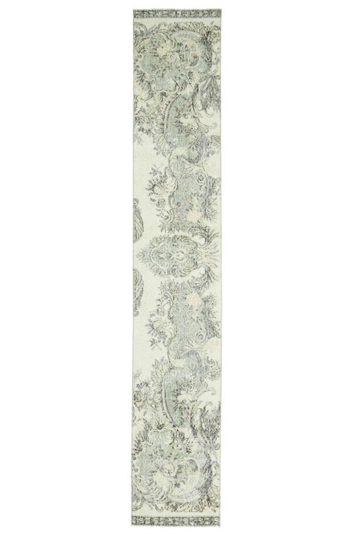 Floral Oushak Runner Rug