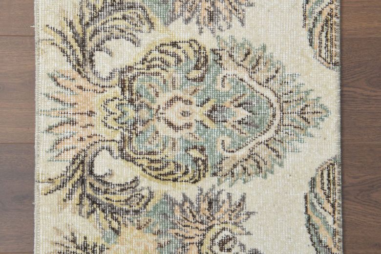 Floral Oushak Runner Rug