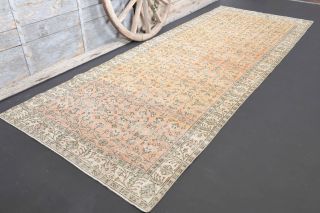 Floral Wide Runner Rug - 1970s - Thumbnail