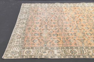 Floral Wide Runner Rug - 1970s - Thumbnail