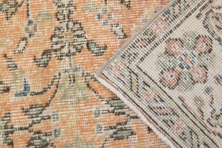 Floral Wide Runner Rug - 1970s - Thumbnail