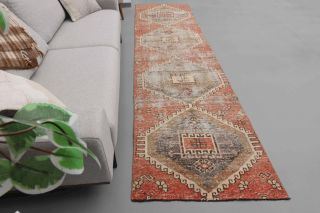 Vintage Oushak Runner Rug - Thumbnail