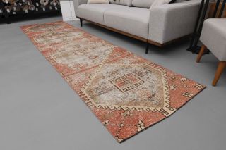 Vintage Oushak Runner Rug - Thumbnail