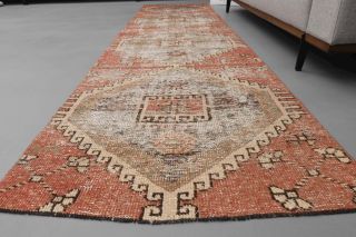 Vintage Oushak Runner Rug - Thumbnail