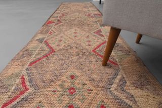 Antique Oushak Runner Rug - Thumbnail