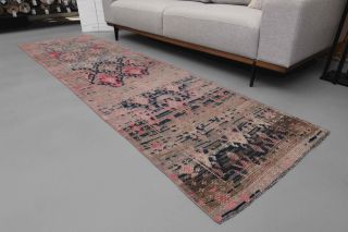 Faded Oushak Runner Rug - Thumbnail