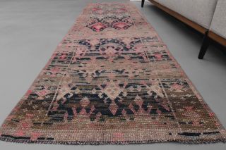 Faded Oushak Runner Rug - Thumbnail