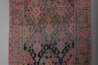 Faded Oushak Runner Rug - Thumbnail