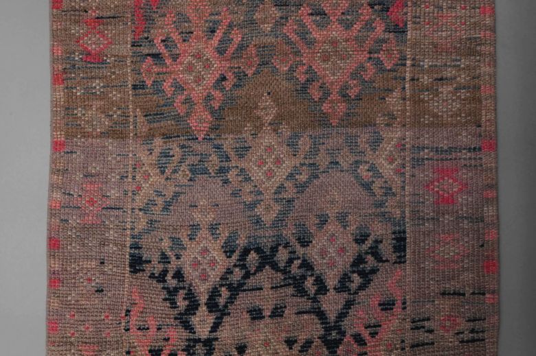 Faded Oushak Runner Rug