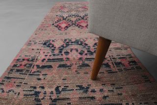 Faded Oushak Runner Rug - Thumbnail