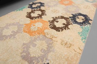 Beige Vintage Runner Rug - Thumbnail