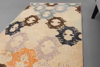 Beige Vintage Runner Rug - Thumbnail