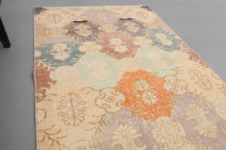 Beige Vintage Runner Rug - Thumbnail