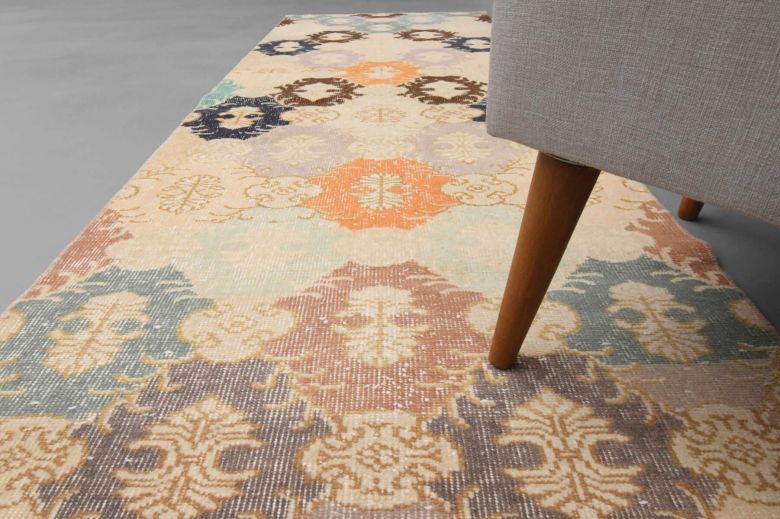 Beige Vintage Runner Rug