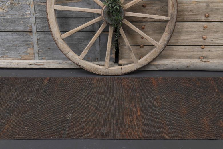 Blackened Vintage Runner Rug